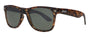 Zippo Okulary przeciwsłoneczne Widok z przodu 3/4 Kąt z zielonymi soczewkami i marmurowymi oprawkami i srebrnym logo Zippo