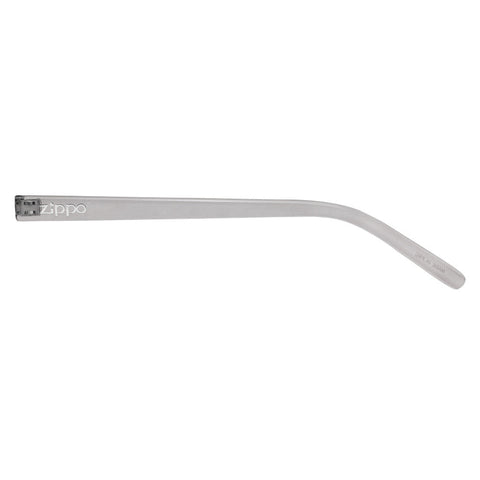 Zauszniki okularów przeciwsłonecznych z logo Zippo szaro-transparentne