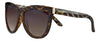 Okulary przeciwsłoneczne Zippo 3/4 widok z przodu Lady Swing z zakrzywionymi półokrągłymi soczewkami w leo look