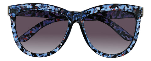 Okulary przeciwsłoneczne Zippo Lady Swing z zakrzywionymi, półokrągłymi soczewkami o marmurkowym wyglądzie