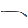 Zauszniki okularów przeciwsłonecznych z logo Zippo czarne z niebieską powłoką gumową